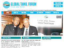Tablet Screenshot of globaltamilforum.org